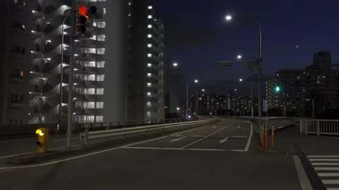 Funabori bridge night Stock Footage 147707397