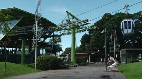 Funchal to Monte Cable car Stock Footage 11364444