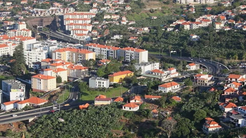 Funchal road traffic timelapse Stock Footage 115632626