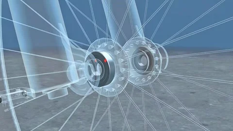 Function of bearings in bicycle 스톡 동영상 330253693