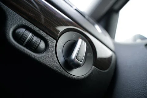 Function button in modern car Stock Photos