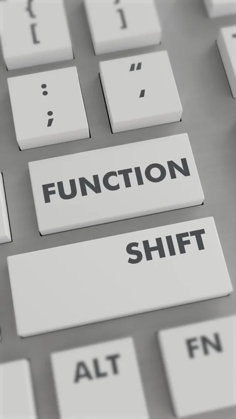 FUNCTION BUTTON PRESSING ON KEYBOARD Vertical Video 스톡 동영상 302440141