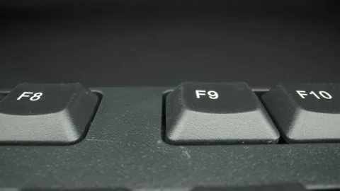 The Function buttons on top of the keyboard Stock Footage 149160603