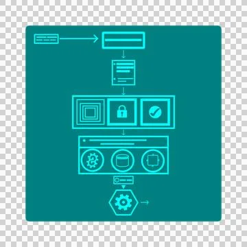Function Calling Pipeline LLM Pre-Execution Intelligence Orchestration Stock Illustration