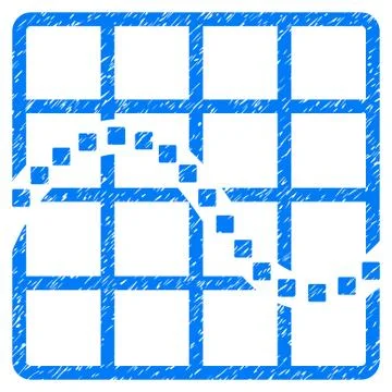 Function Chart Grainy Texture Icon Stock Illustration