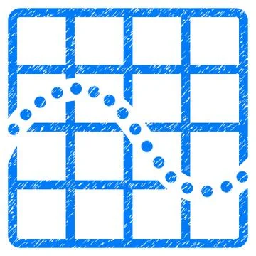 Function Chart Grainy Texture Icon Stock Illustration