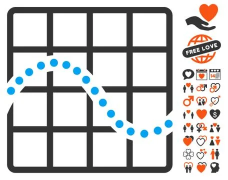 Function Chart Icon With Bonus Stock Illustration