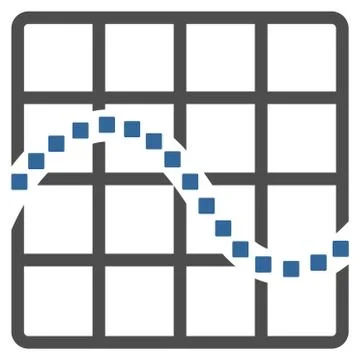 Function Chart Vector Toolbar Icon Stock Illustration