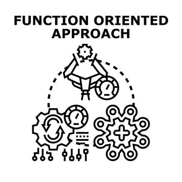 Function oriented approach system developing innovation process Ilustração Stock