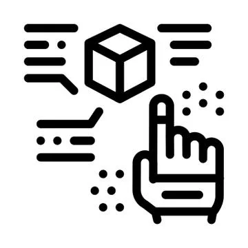 Function parsing icon vector outline illustration Illustrazione stock