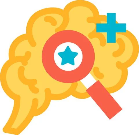 Function personnel of human brain icon vector Stock Illustration