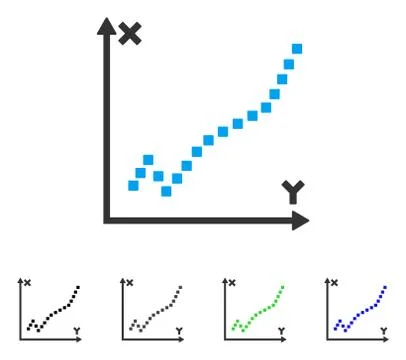 Function Plot Flat Icon Stockillustratie