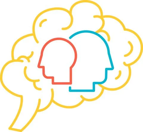 Function psychology of human brain icon vector Stock Illustration