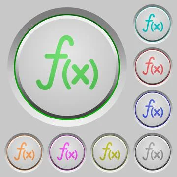 Function push buttons Stock Illustration