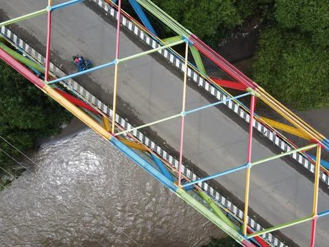 The function of the rainbow bridge in Tegal Regency Фото