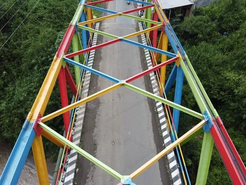 The function of the rainbow bridge in Tegal Regency Фото