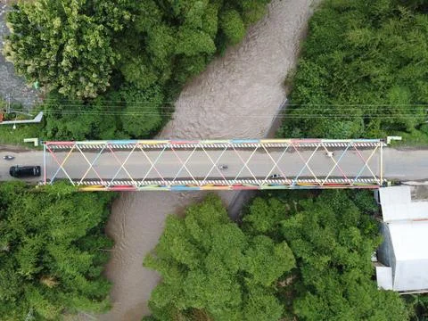 The function of the rainbow bridge in Tegal Regency Фото