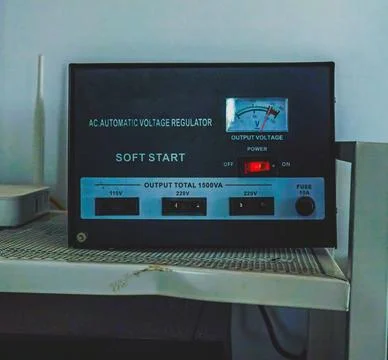 A functional AC Automatic Voltage Regulator Stock Photos