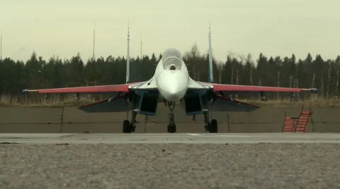 Functional check of combat fighter Video stock 46250525