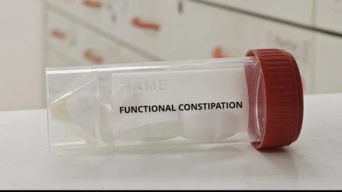 FUNCTIONAL CONSTIPATION treatment tablets for improve bowel movement without Stock Photos