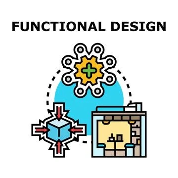 Functional design integrating efficiency and practical solutions 스톡 일러스트