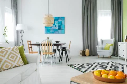 Functional house with dining table 写真素材