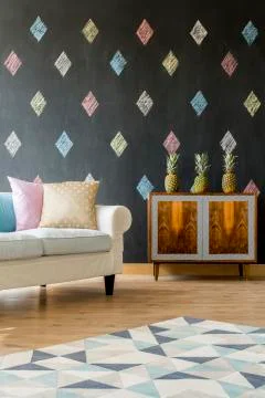 Functional interior with beautiful look Stock Photos