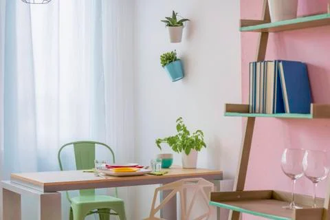 Functional interior for two Stockfoto's