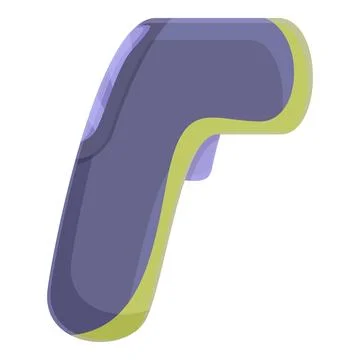 Functional laser thermometer icon, cartoon style Stock Illustration