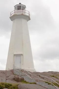 Functional Lighthouse Cape Spear NL Canad Stock Photos