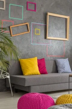 Functional living room Foto stock