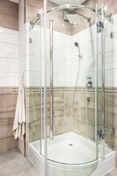 Functional shower cabin idea Foto stock