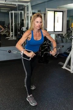 Functional strength gained through proper exercise. Foto stock