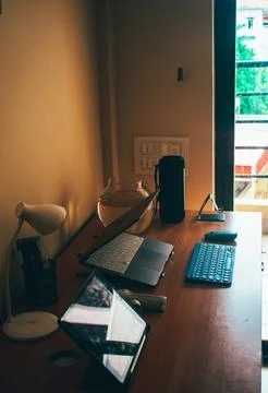 Functional Study Setup for Computer Science Enthusiasts Foto stock