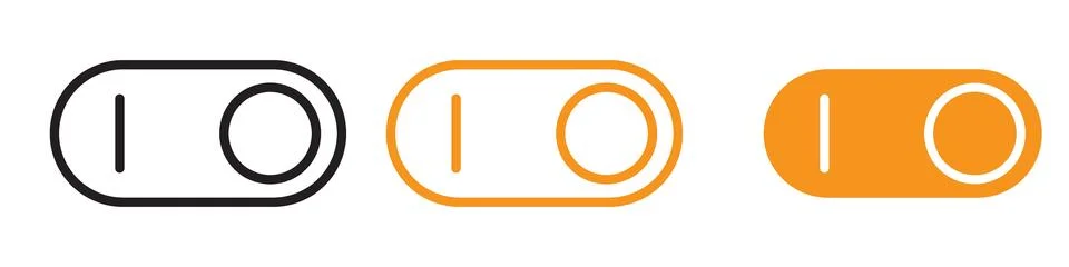 Functional Toggle Switch Icon for User Interface and Control Graphics Essen.. 스톡 일러스트