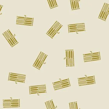 Functional trainer pulley machine glyph seamless pattern イラスト素材