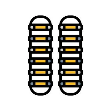 Functional training ladder color icon vector illustration Stock Illustration