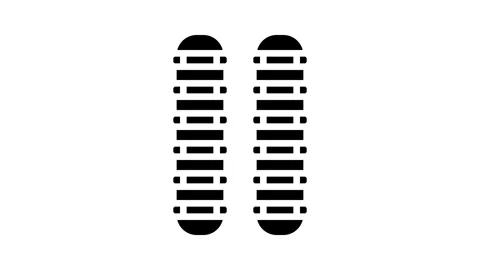 Functional training ladder glyph icon animation 스톡 동영상 326140652