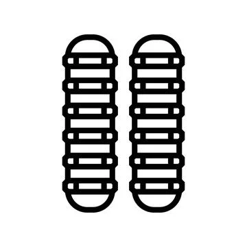 Functional training ladder line icon vector illustration Stock Illustration