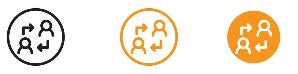 Functional User Switch Icon for Interface and Account Management Graphics E.. 스톡 일러스트
