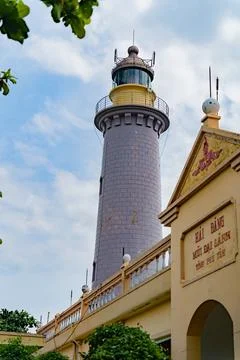 A functioning ancient lighthouse. 스톡 사진