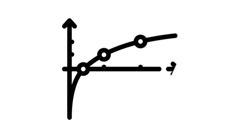 Functions and graphics lesson black icon animation Stock Footage 156654622