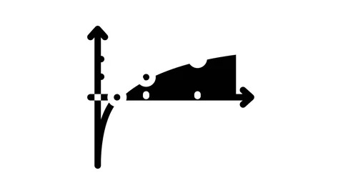 Functions and graphics lesson glyph icon animation Stock Footage 156655036