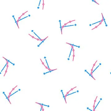 Functions and graphics lesson vector seamless pattern イラスト素材
