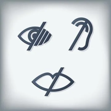 Functions icons 스톡 일러스트