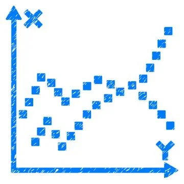 Functions Plot Grainy Texture Icon Ilustración de archivo
