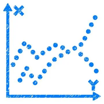 Functions Plot Grainy Texture Icon Ilustración de archivo