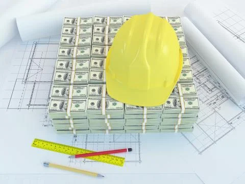 Fund for new construction Stock Illustration