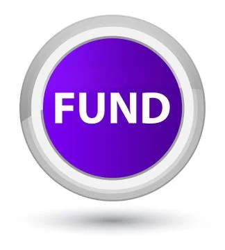 Fund prime purple round button Stock Illustration