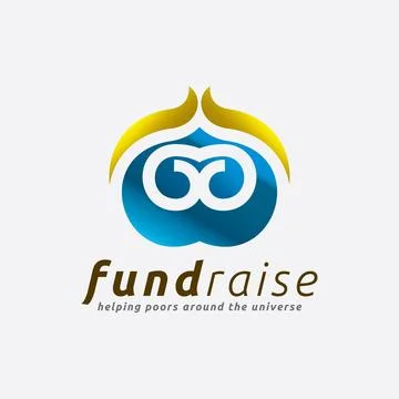 Fund Raising Logo Illustrazione stock